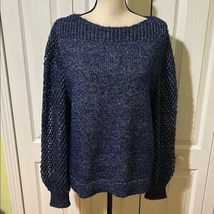 Tommy Bahama Cozy Navy Blue Women's Sweater